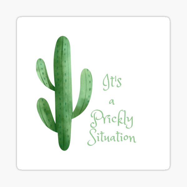Item preview, It's a Prickly Situation - Cactus - Succulent designed and sold by ittybittyowl.