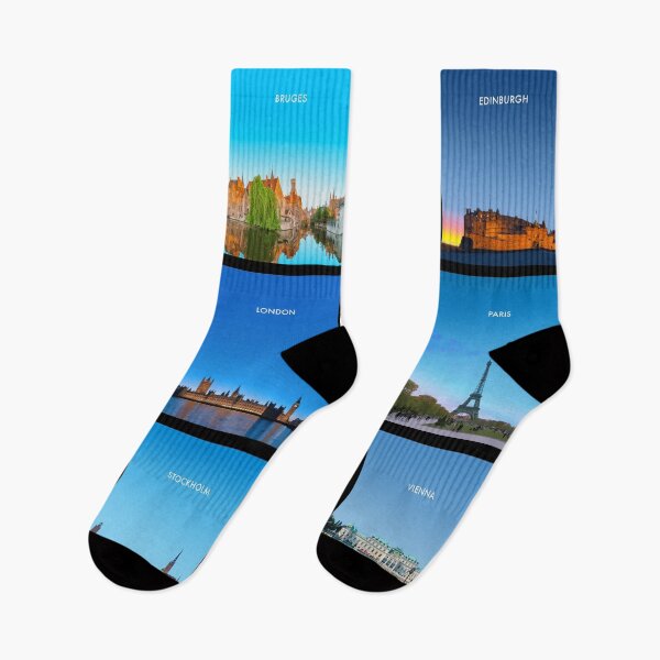 Item preview, European Landmarks Modern Travel Poster designed and sold by travelwitheric.