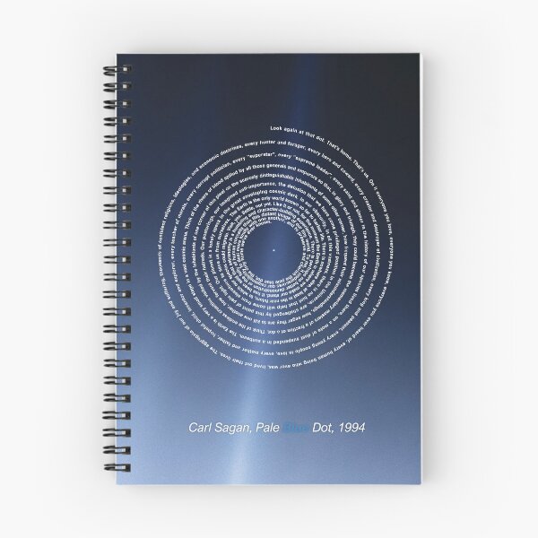 Item preview, Carl Sagan, Pale Blue Dot - cosmos, astronomy - revisited 2020 | Spiral Design designed and sold by artColourized.
