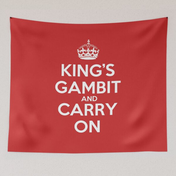 Item preview, King's Gambit and Carry On - Chess opening T-Shirt designed and sold by edygun.