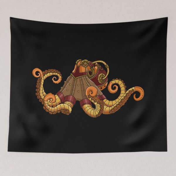 Item preview, Steampunk T-ShirtSteampunk Gift Men Victorian Octopus Gifts Kids Steampunk designed and sold by GongLake.