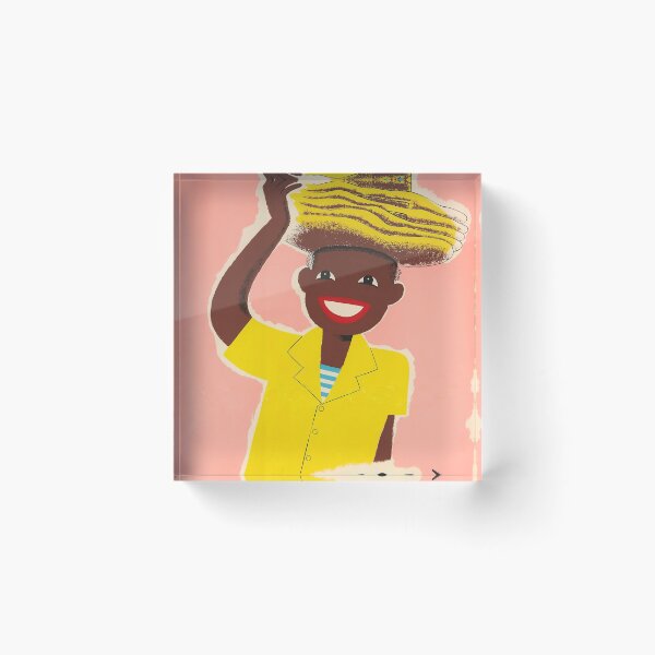 Item preview, retro classic Barbados and Trinidad poster designed and sold by CorasPosters.