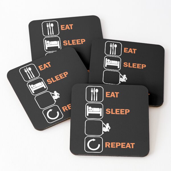Item preview, Eat Sleep Climbing Bouldering Climber designed and sold by DerNerd.