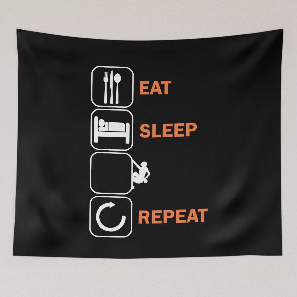 Item preview, Eat Sleep Climbing Bouldering Climber designed and sold by DerNerd.