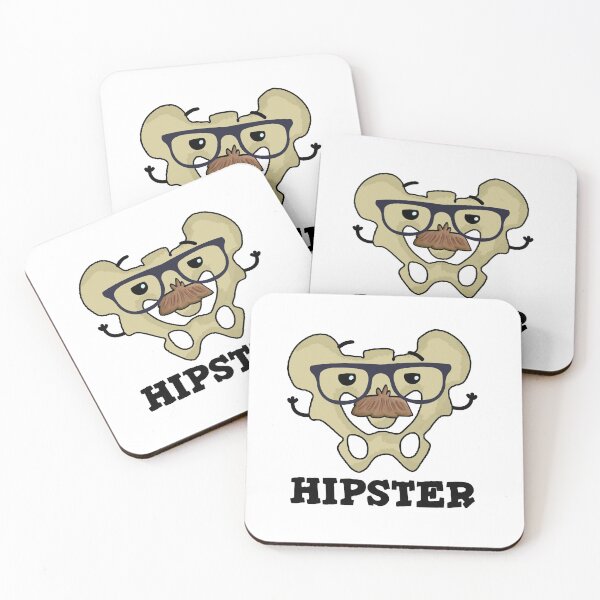 Item preview, Hipster Funny Hip Bone Puns  designed and sold by punnybone.