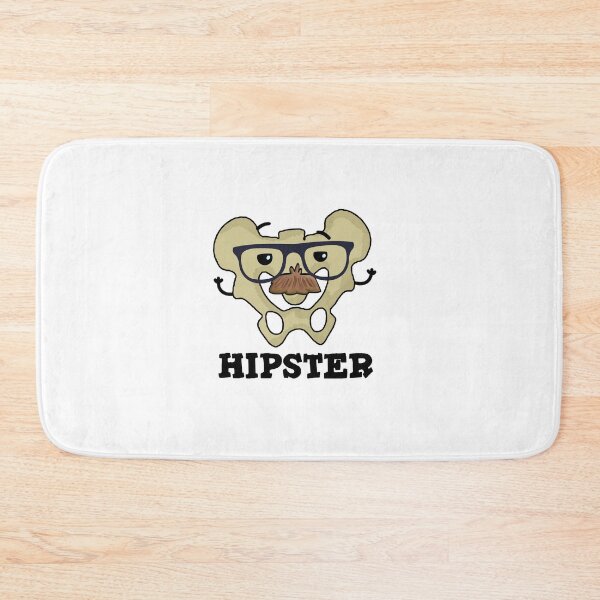 Item preview, Hipster Funny Hip Bone Puns  designed and sold by punnybone.