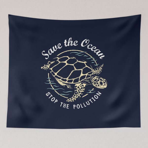 Item preview, Stop Ocean Pollution - for Sea Turtle Lovers designed and sold by Bangtees.