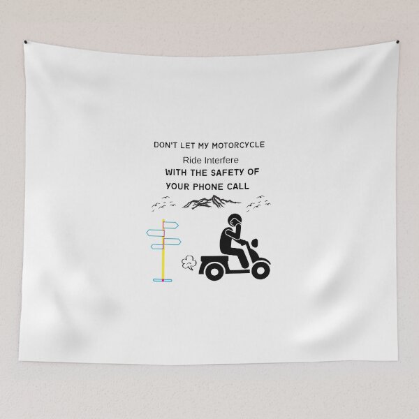 Item preview, Don't Let My Motorcycle Ride Interfere with the Safety of your Phone Call designed and sold by piskwi.