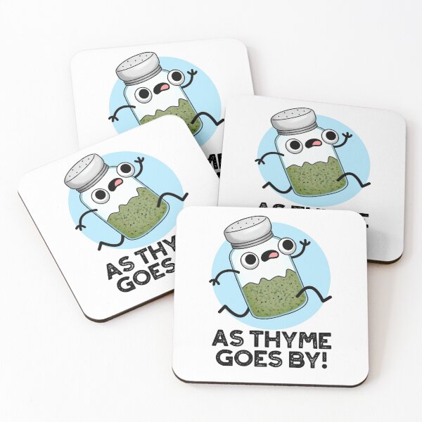 Item preview, As Thyme Goes By Funny Herb Puns  designed and sold by punnybone.