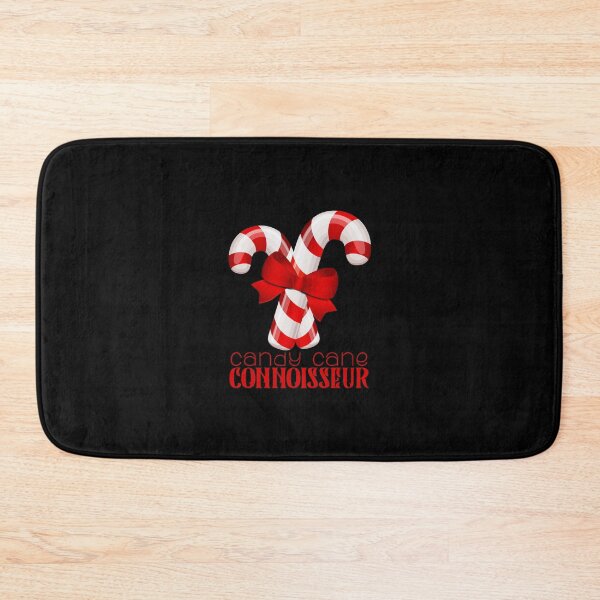 Item preview, Candy Cane Connoisseur - Canes Crossways (Black Background) designed and sold by PawsitiveMum.