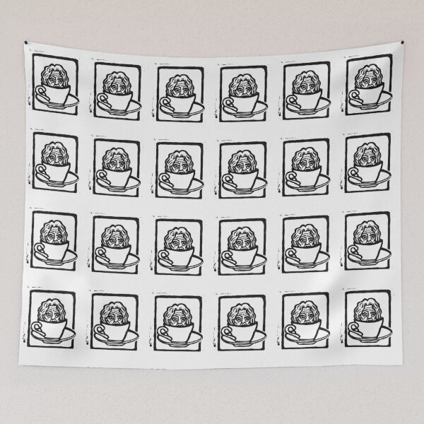 Item preview, Bette the Tea Cup Lady designed and sold by melly-jelly.