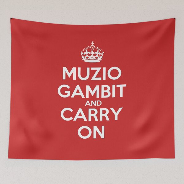 Item preview, Muzio Gambit and Carry On - Chess opening T-Shirt designed and sold by edygun.