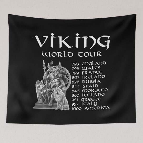 Item preview, Viking World Tour T-ShirtViking World Tour Pagan Norse Scandinavian Medieval History designed and sold by GongLake.