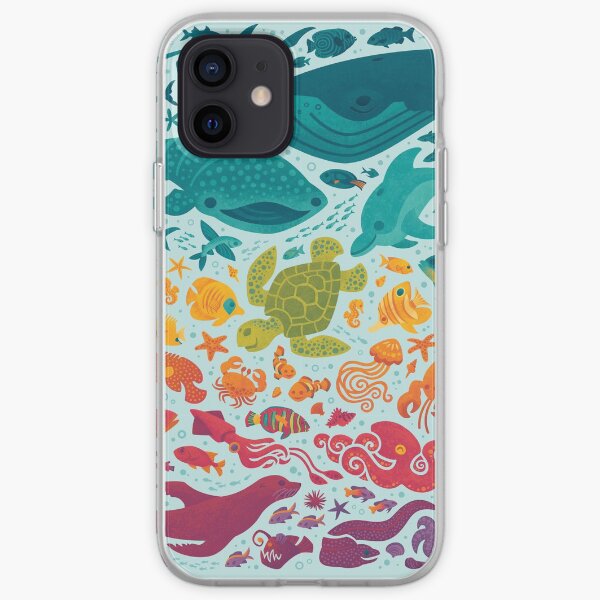 Aquatic Spectrum 2 : light blue iPhone Soft Case