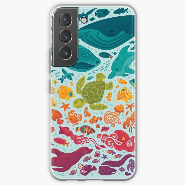 Aquatic Spectrum 2 : light blue Samsung Galaxy Soft Case
