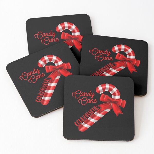 Item preview, Candy Cane Connoisseur - Single (Black Background) designed and sold by PawsitiveMum.