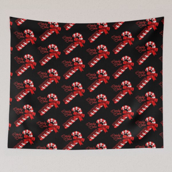 Item preview, Candy Cane Connoisseur - Single (Black Background) designed and sold by PawsitiveMum.