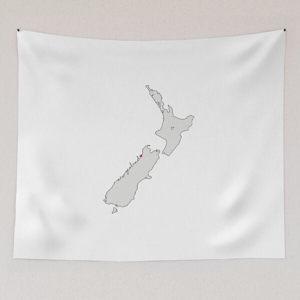 Item preview, New Zealand-Map-Outline-Heart-Sticker-Grey designed and sold by LatitudeNZ.