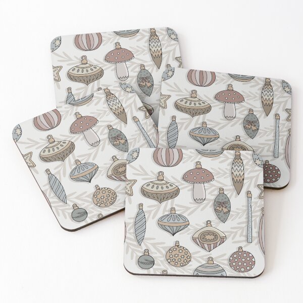 Item preview, vintage Christmas decor on beige background designed and sold by demonique.