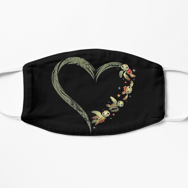 Nettes Meeresschildkrötenherz-Geburtstagshemd Turtle Lovers Ocean Protector Themed T Shirt Flache Maske