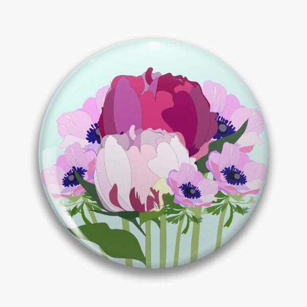 Item preview, Pink peonies and anemones bouquet designed and sold by orangerinka.