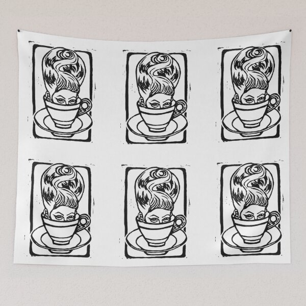 Item preview, Cynthia the Tea Cup Lady designed and sold by melly-jelly.