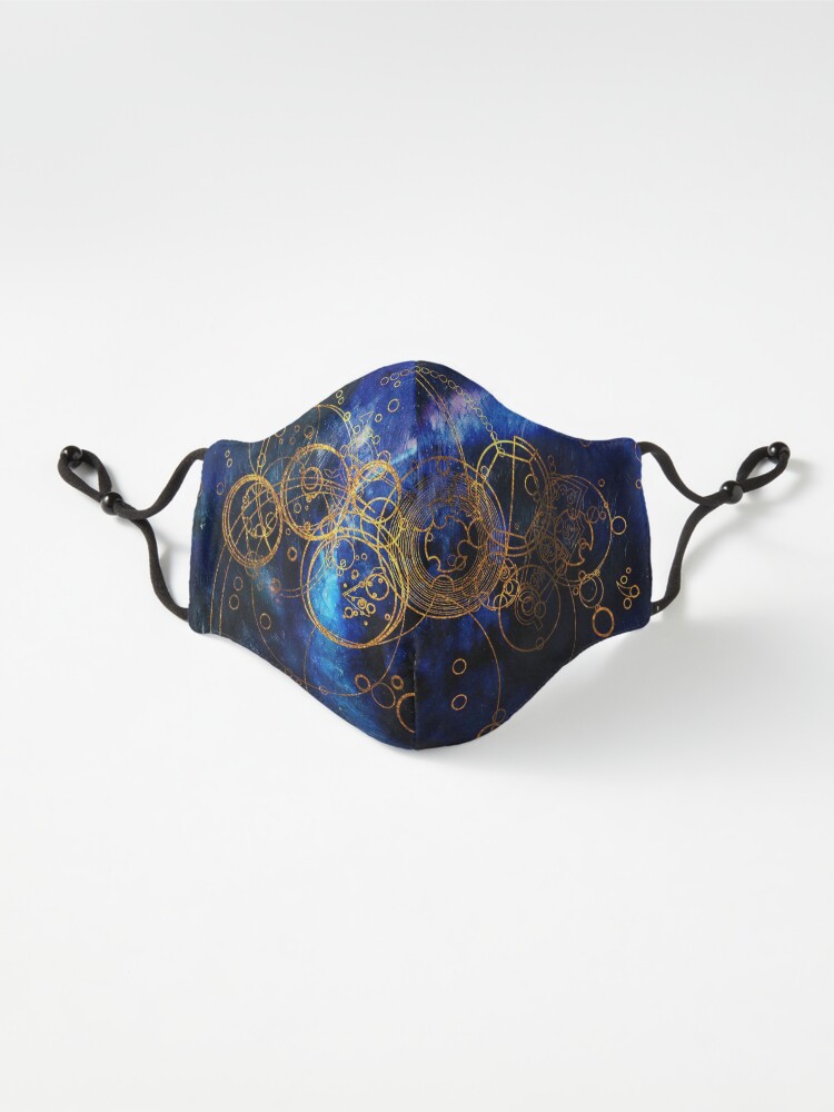 Alternate view of Time Lord Writing (blue) Mask