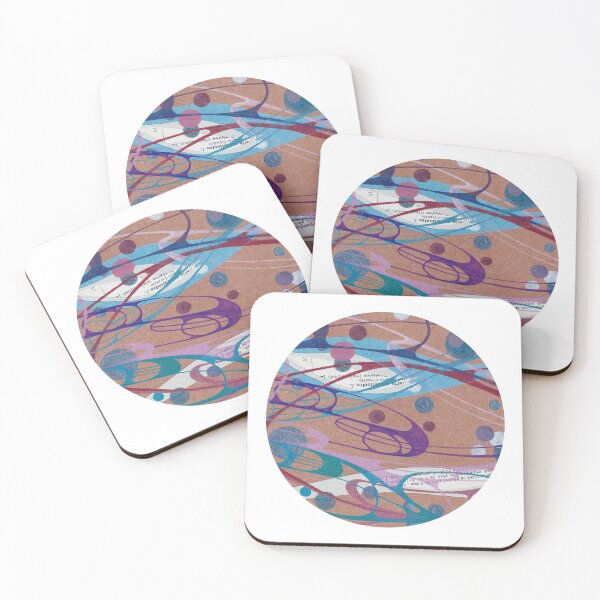 Item preview, DOTTIBE ORIGIN - Original handmade collage & inks fine art circle designed and sold by Azanza.