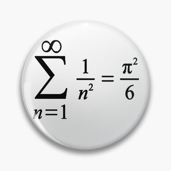 Item preview, sum of inverse squared numbers, math and algebra basics designed and sold by NoetherSym.