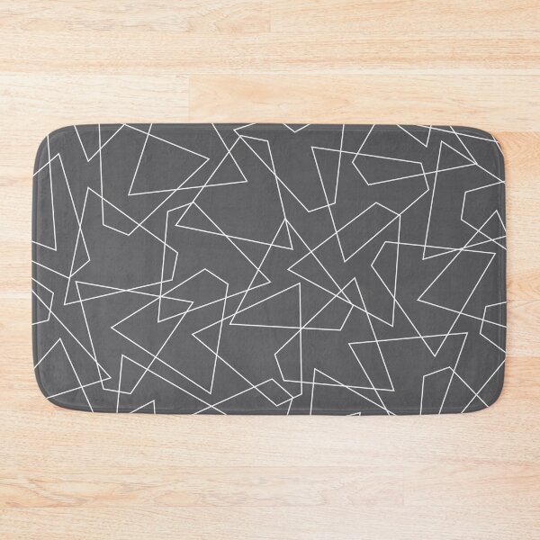 Item preview, Abstract geometric pattern - gray and white. designed and sold by K.S ART.