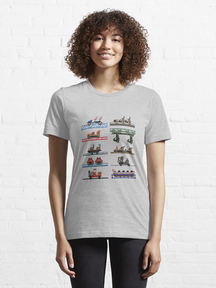 Alternate view of Europa Park Coaster Cars Design Essential T-Shirt