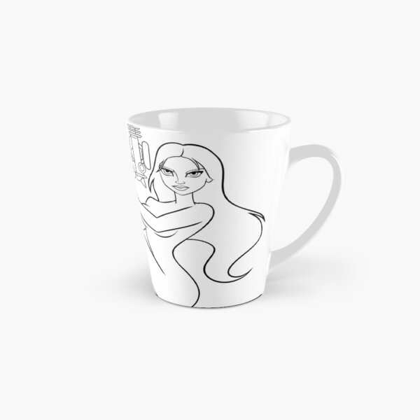 JIL — GHOST LINES IN BLACK (FOR LIGHT COLORED BACKGROUNDS) Tall Mug