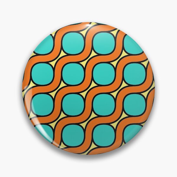 Item preview, Turquois Orange Line Pattern designed and sold by Luvjesus2.