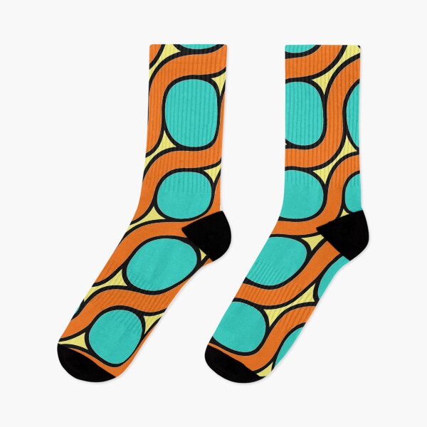 Item preview, Turquois Orange Line Pattern designed and sold by Luvjesus2.