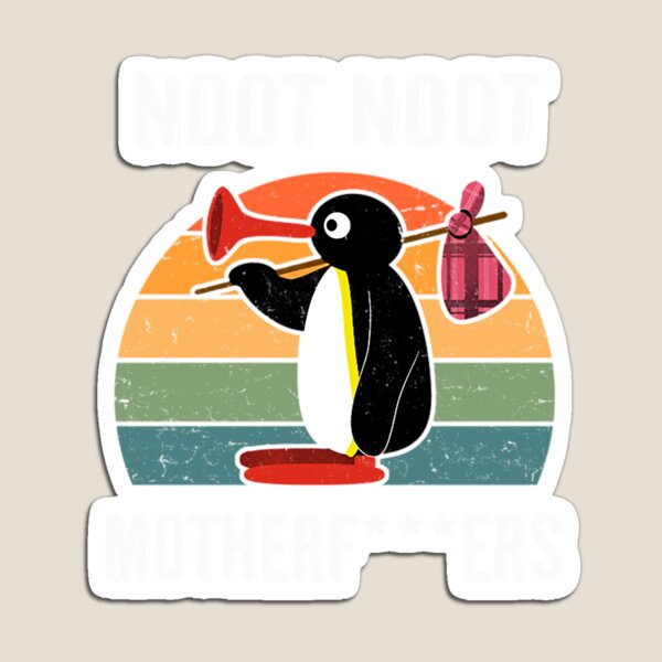 Vista previa del artículo con la obra «Noot Noot Pingu», diseñado y vendido por Rock-n-roll70s.