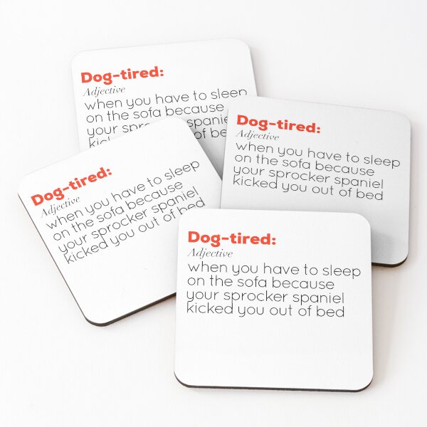 Item preview, Funny Dog-tired definition - Sprocker Spaniel designed and sold by AMSonArt.