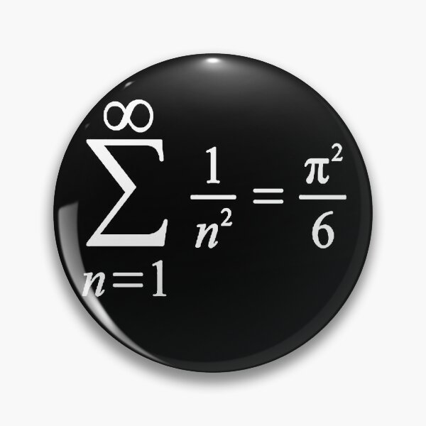 Item preview, sum of inverse squared numbers, calculus and math basics designed and sold by NoetherSym.