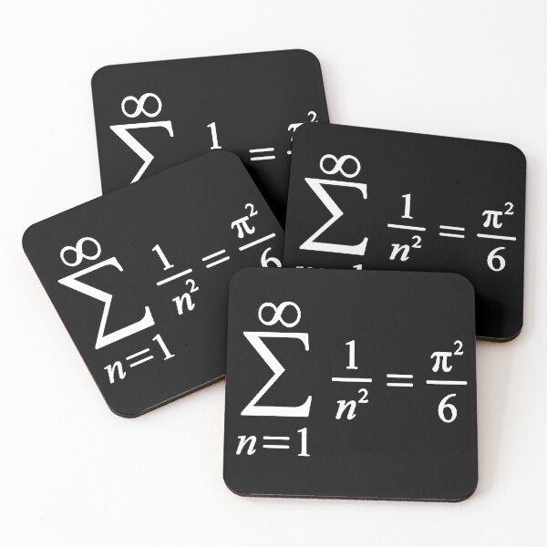 Item preview, sum of inverse squared numbers, calculus and math basics designed and sold by NoetherSym.