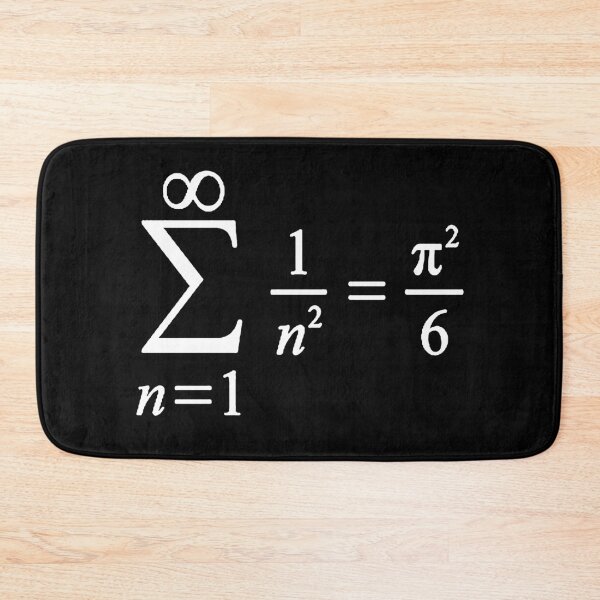 Item preview, sum of inverse squared numbers, calculus and math basics designed and sold by NoetherSym.