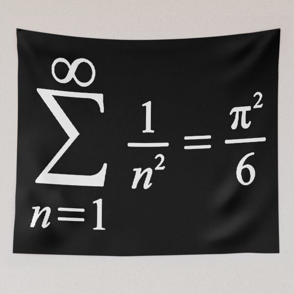 Item preview, sum of inverse squared numbers, calculus and math basics designed and sold by NoetherSym.