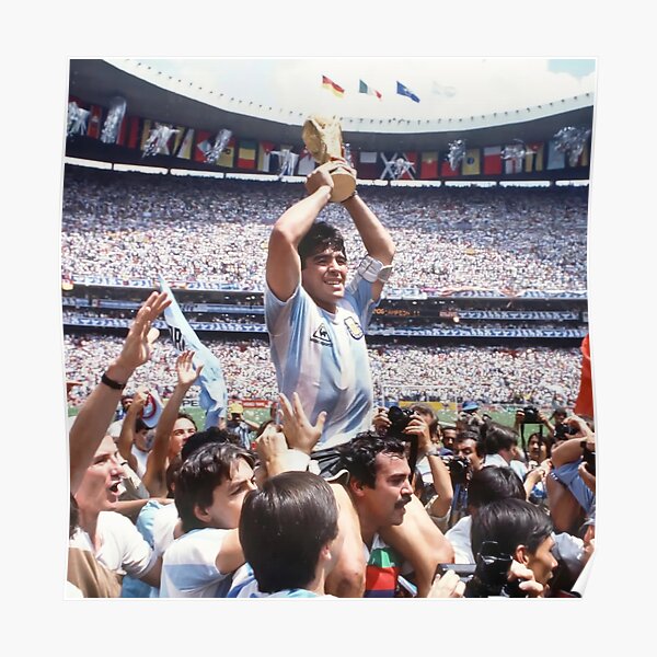 Coupe du monde de champion de Maradona Poster