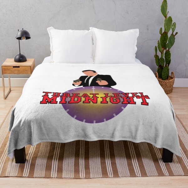 BEST SELLER - Threat Level Midnight Logo Merchandise Throw Blanket