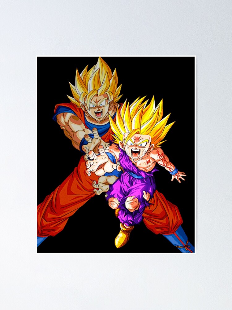 Son Goku SSJ2 Poster by matthieu jouannet
