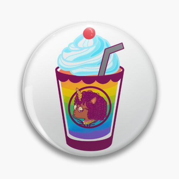 Item preview, Unicorn afro with rainbow drink designed and sold by Mixture-DESIGN.