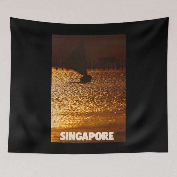 Artikelvorschau, retro classic Singapore poster entworfen und verkauft von CorasPosters.