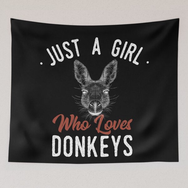Item preview, Just A Girl Who Loves Donkeys Funny Donkey Lover Gift designed and sold by saadtraibiz.