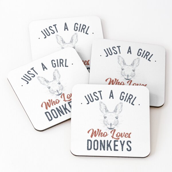 Item preview, Just A Girl Who Loves Donkeys Funny Donkey Lover Gift designed and sold by saadtraibiz.