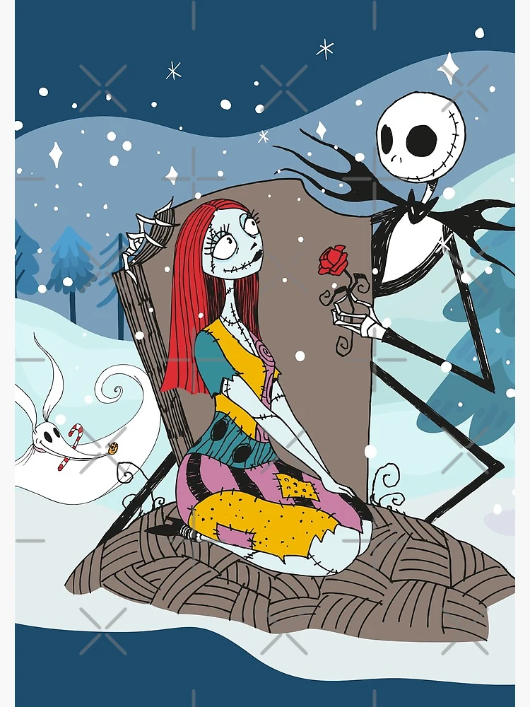 Jack Skellington and Zero - The Nightmare Before Christmas Spiral Notebook  by 11UponaTime