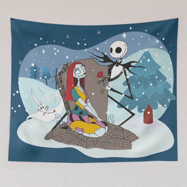 Item preview, Jack Skellington and Sally - The Nightmare Before Christmas designed and sold by 11UponaTime.