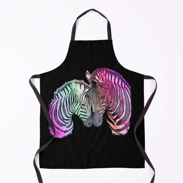 Artikelvorschau, Buntes Aquarell Zebra, Regenbogenfarbe, Farbe, Zebradruck, Tierdruck, bunte Zebrastreifen entworfen und verkauft von Collagedream.